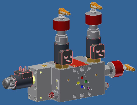 Sperrventil mit schaltbarer Drossel / Zylindergeschwindigkeit V-3000 - FGB®️