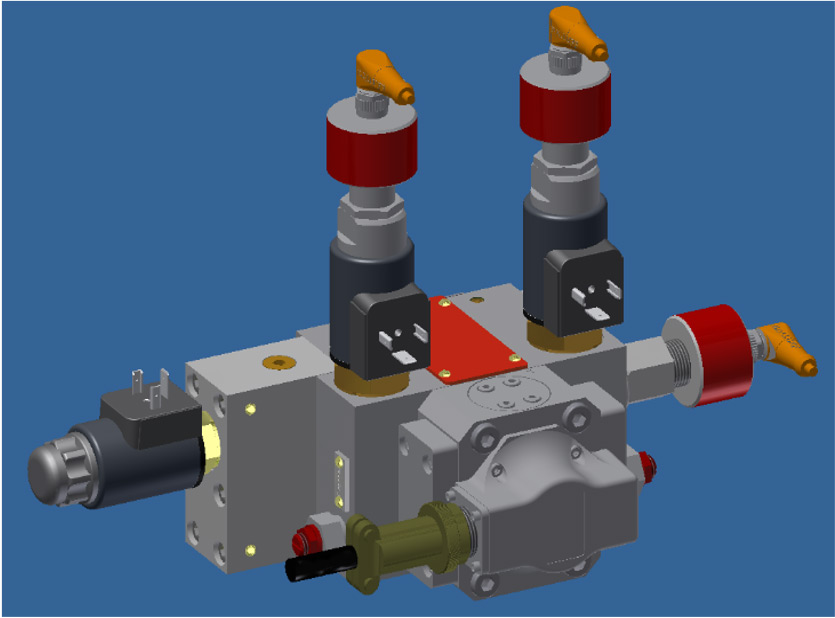 Sperrventil mit schaltbarer Drossel / Zylindergeschwindigkeit V-3000 - FGB®️